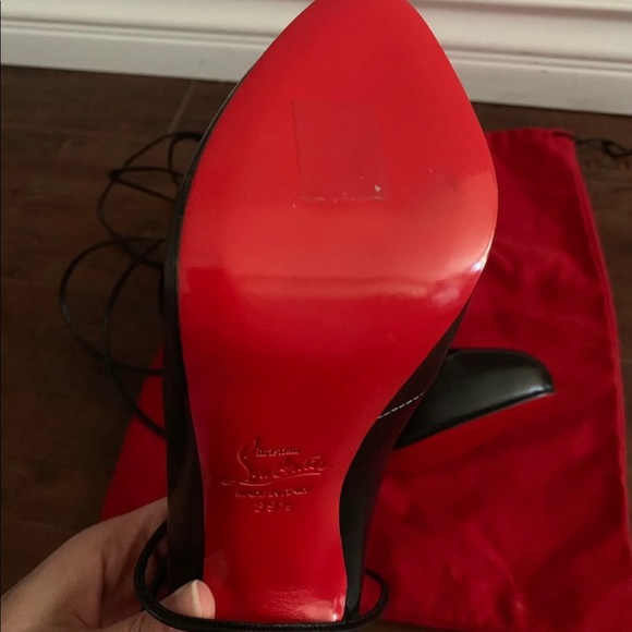 Louboutin Bloody Mary Black Ankle Boots - Picture 5 of 8